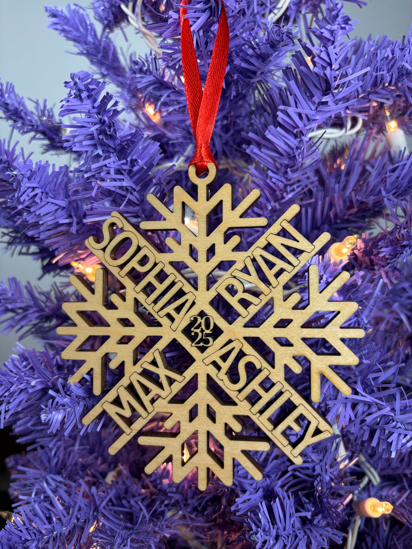 Personalized Snowflake Name Ornament