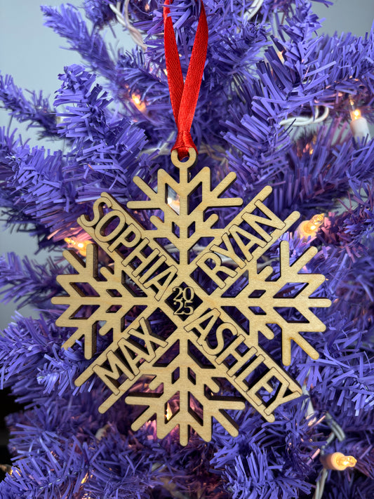 Personalized Snowflake Name Ornament