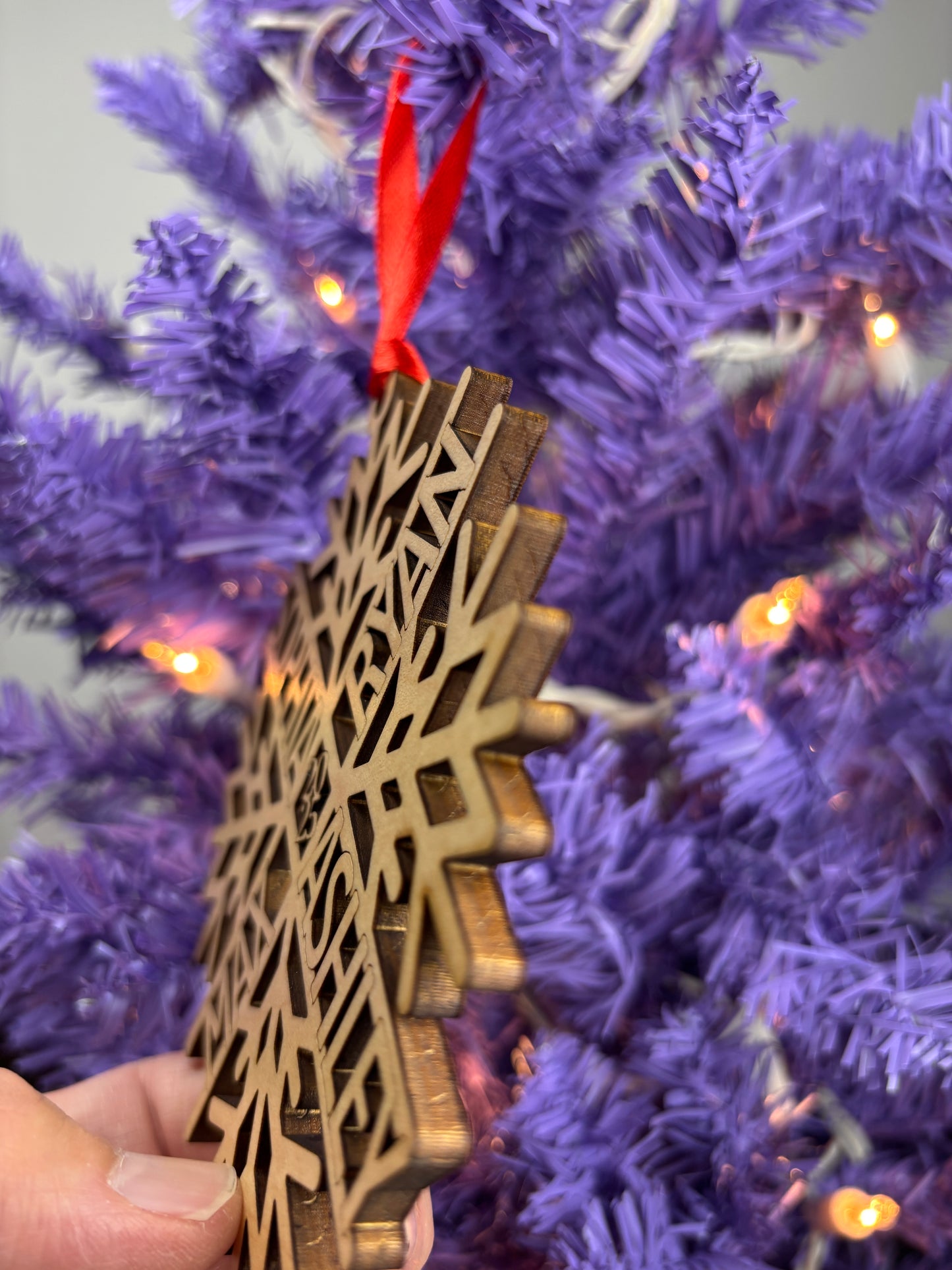 Personalized Snowflake Name Ornament