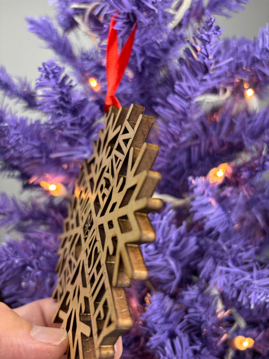 Personalized Snowflake Name Ornament