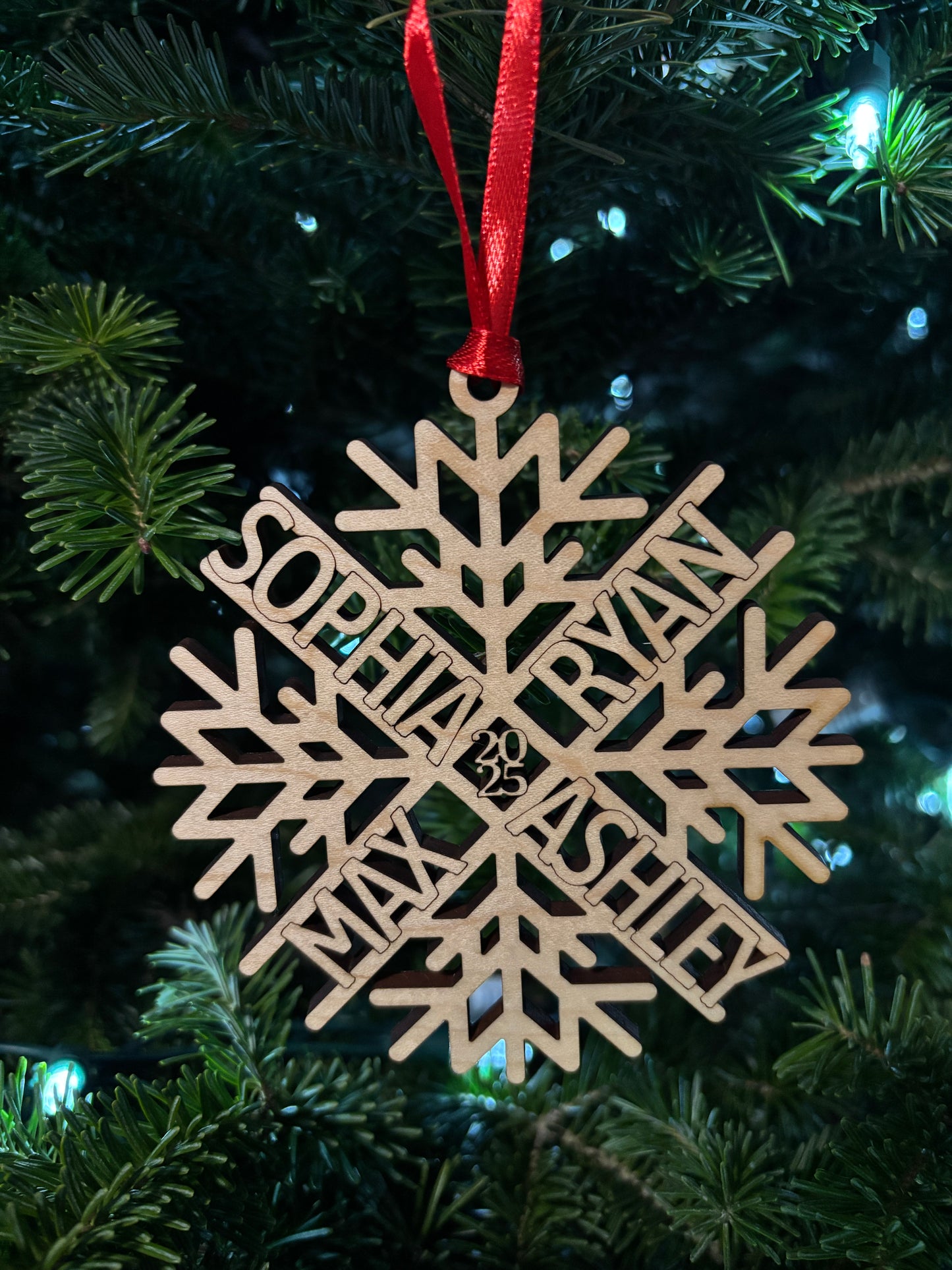 Personalized Snowflake Name Ornament